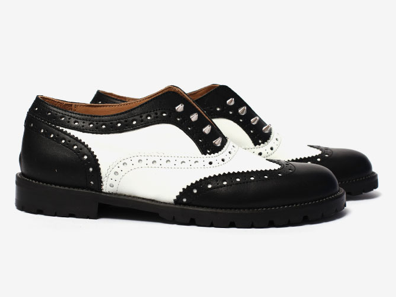 l'f unisex black white borchie