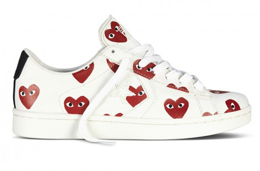 cdg play x converse pro leather