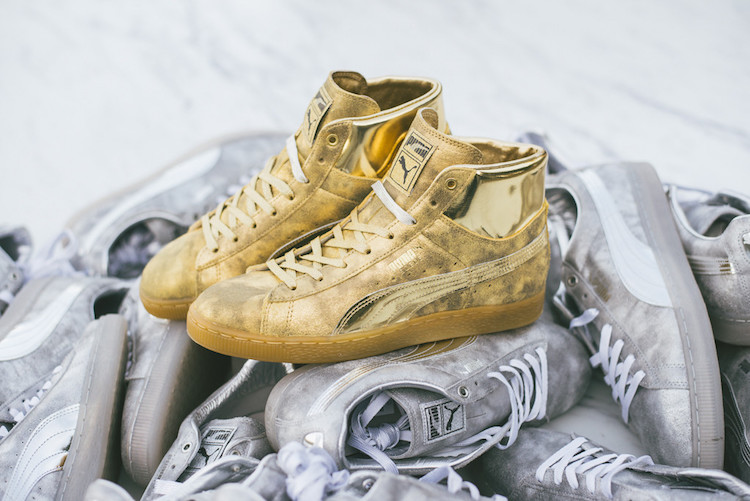 all gold high top pumas